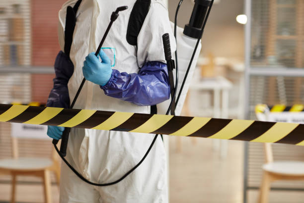 Professional Sewage Cleanup technician working in Danville, IN